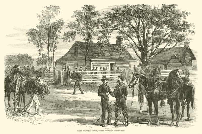 James Bennetts House, hvor Johnston overgav sig, april 1865 af American School