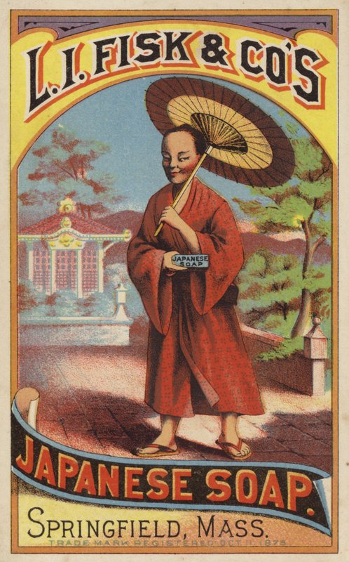 Japansk mand, der holder sæbe af American School