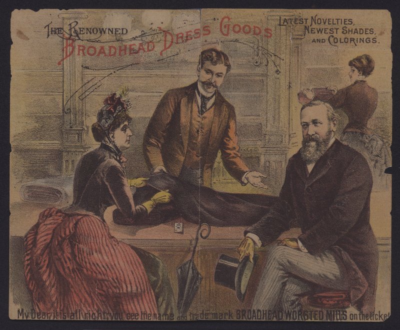 Julia og præsident Ulysses S. Grant (farvelitografi) af American School