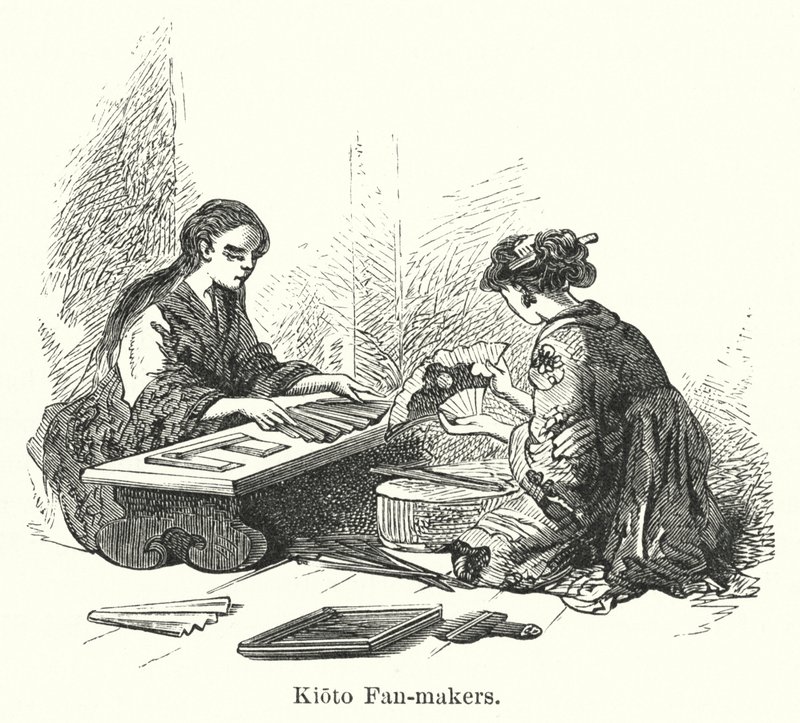 Kioto Fan-makers (gravering) af American School