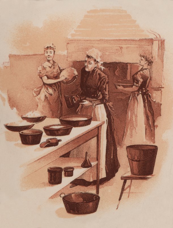Køkken scene af American School