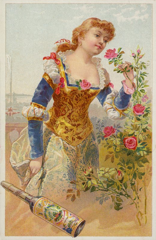 Lady, der lugter roser af American School