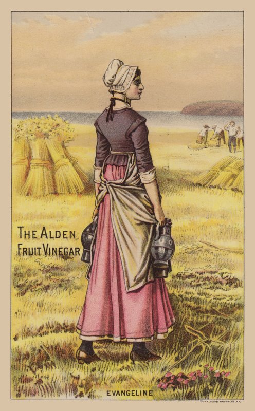 Lady in Field holder eddikekrukker af American School