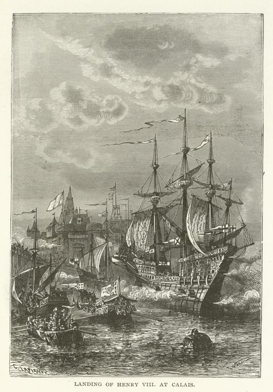 Landgang af Henrik VIII i Calais af American School