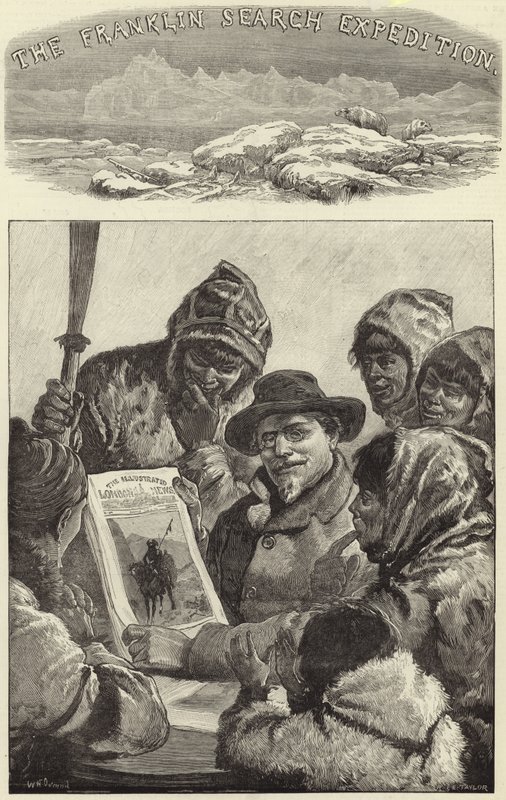 Løjtnant Schwatka viser esquimaux the Illustrated London News af American School