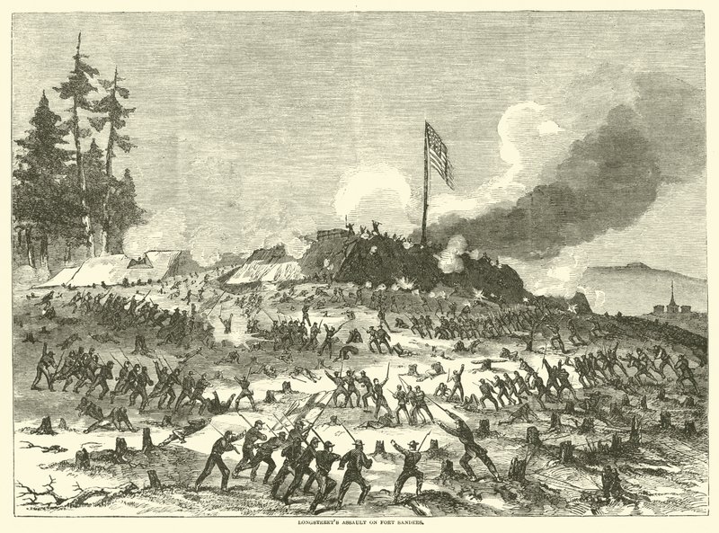 Longstreets angreb på Fort Sanders, november 1863 af American School