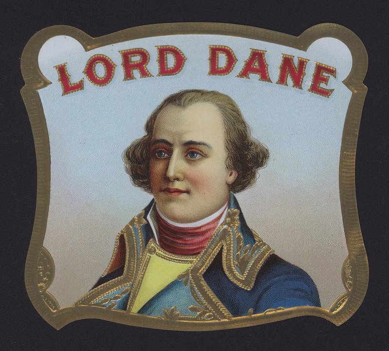 Lord Dane, cigaretiket (chromolitho) af American School