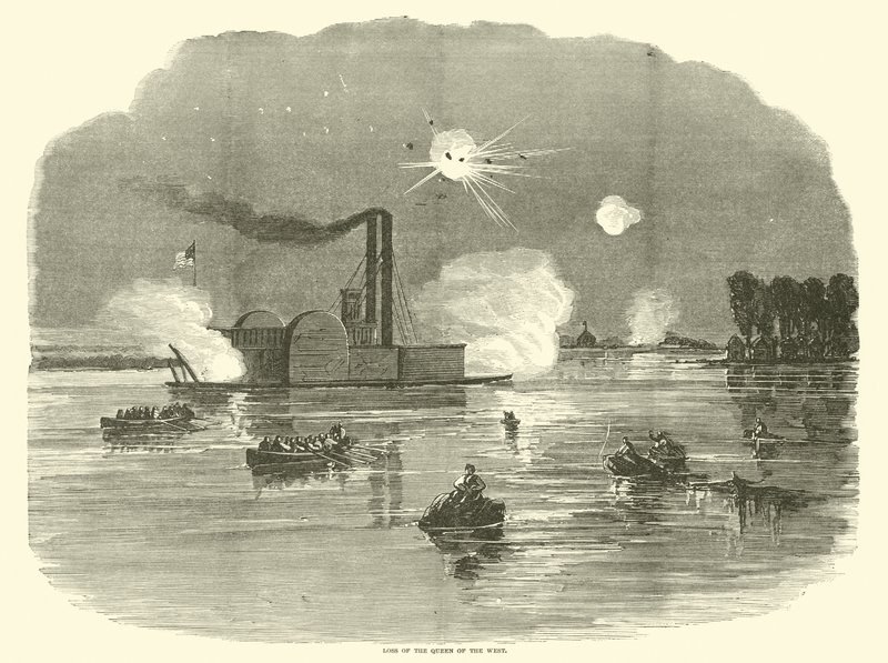 Tabet af dronningen af Vesten, februar 1863 af American School
