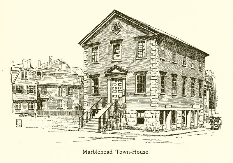 Marblehead Town-House (gravering) af American School