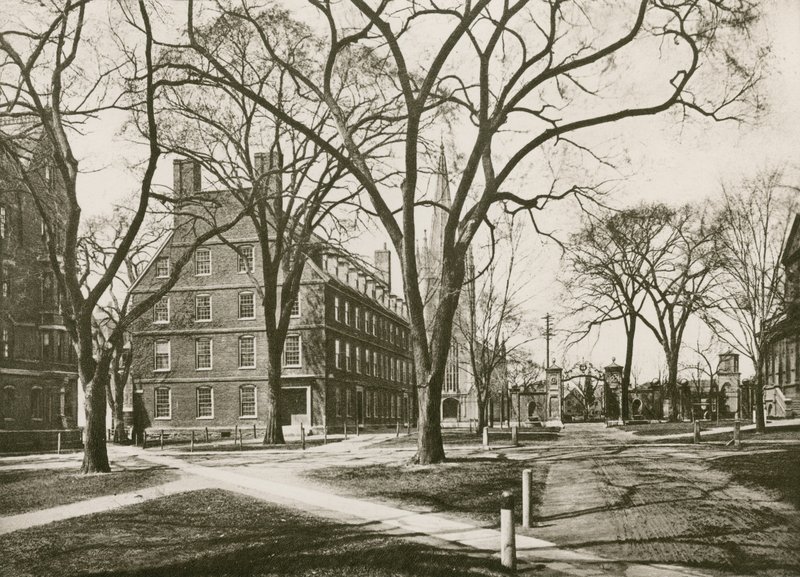 Massachusetts Hall, Harvard University, Cambridge (fotogravure) af American School