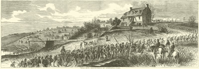 Mine Run, genkrydsning ved Germania Ford, november 1863 af American School