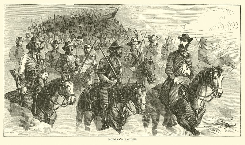 Morgans raiders, juli 1863 af American School