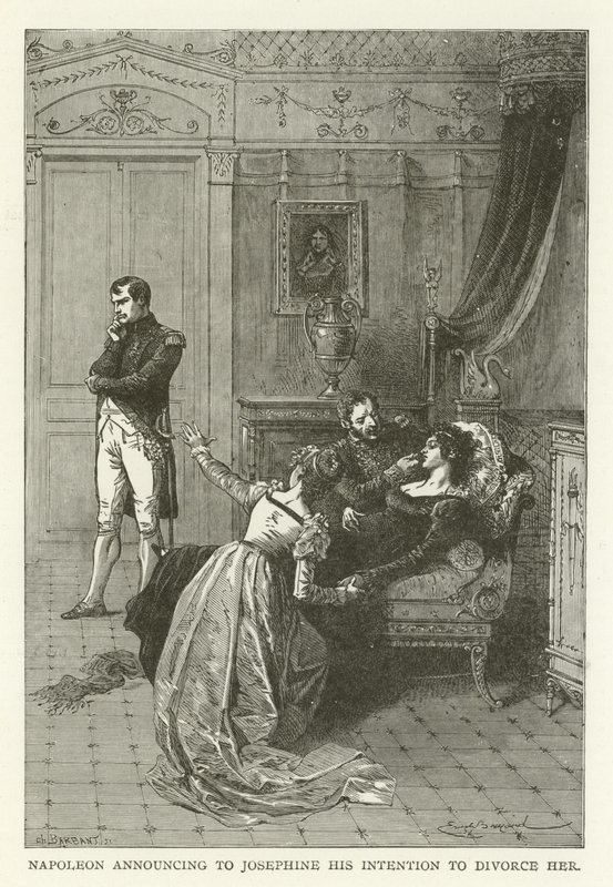 Napoleon meddeler Josephine sin hensigt om at skilles fra hende af American School