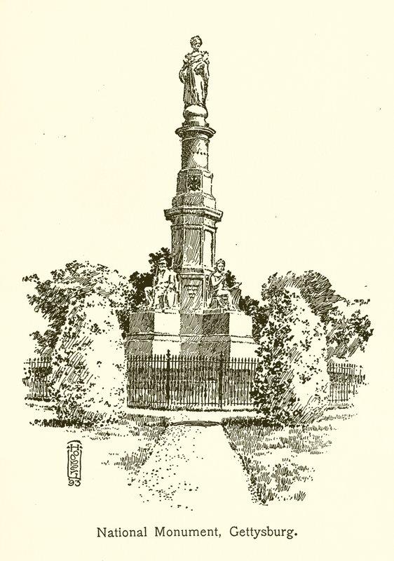 Nationalmonument, Gettysburg af American School