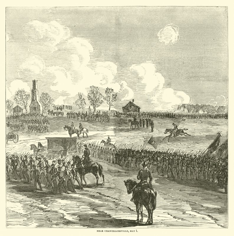 I nærheden af Chancellorsville, 1. maj, maj 1863 af American School