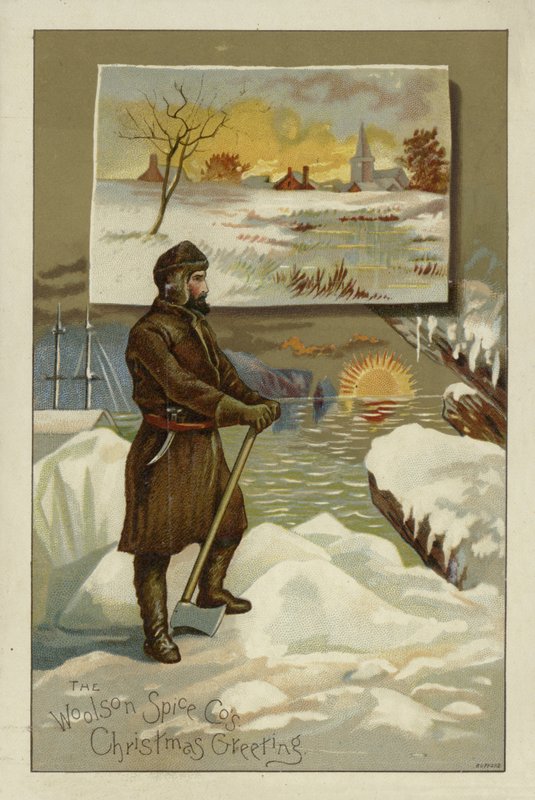 Nordpolen (chromolitho) af American School