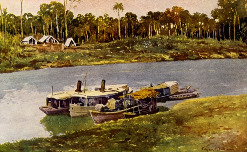 På den øvre Amazonas (farve litho) af American School