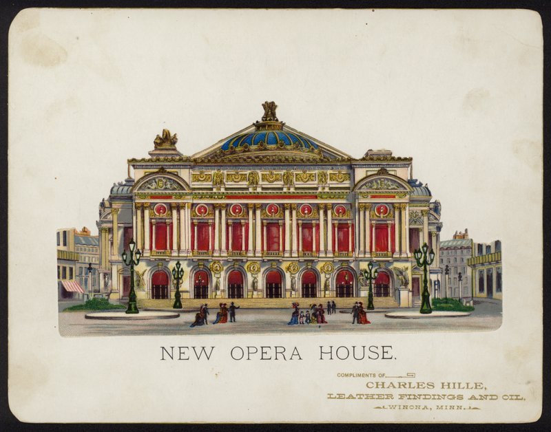 Palais Garnier operahus, Paris, Frankrig (chromolitho) af American School
