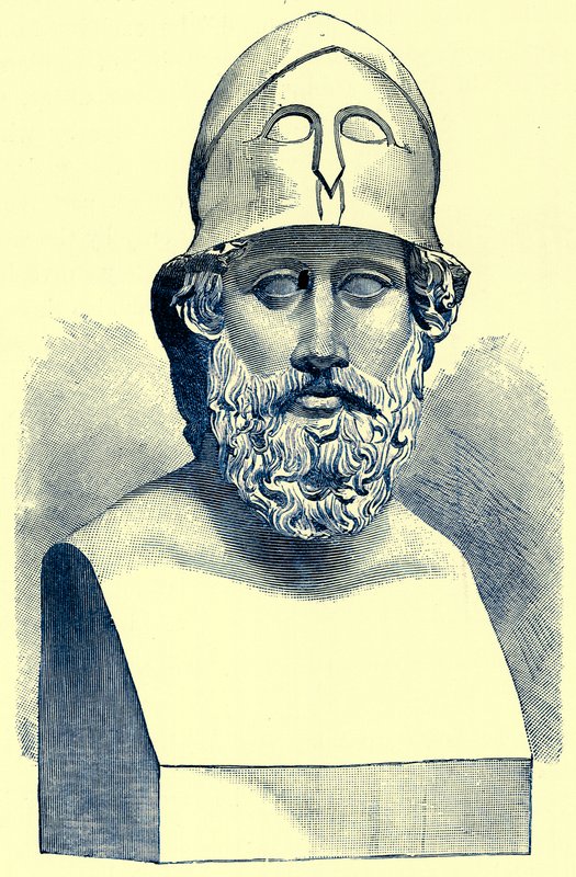 Perikles, illustration fra History of Greece af Victor Duruy, udgivet 1890 (digitalt forbedret billede) af American School