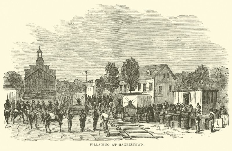 Plyndring i Hagerstown, juli 1864 af American School