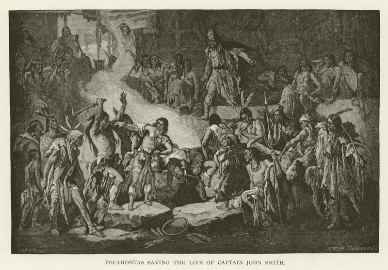 Pocahontas redder kaptajn John Smiths liv af American School
