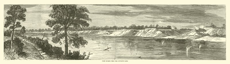 Port Hudson fra den modsatte bred, maj 1863 af American School