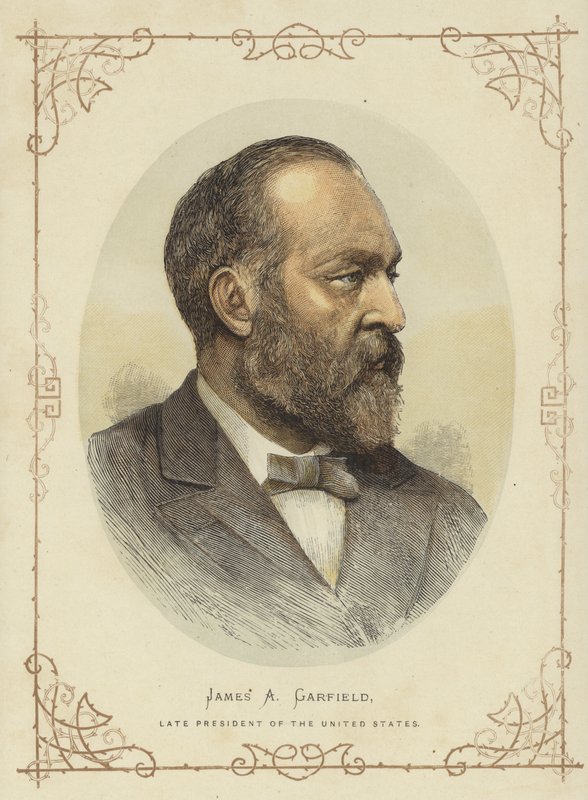 Portræt af James A Garfield af American School