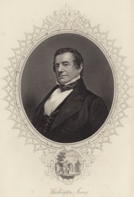 Portræt af Washington Irving af American School