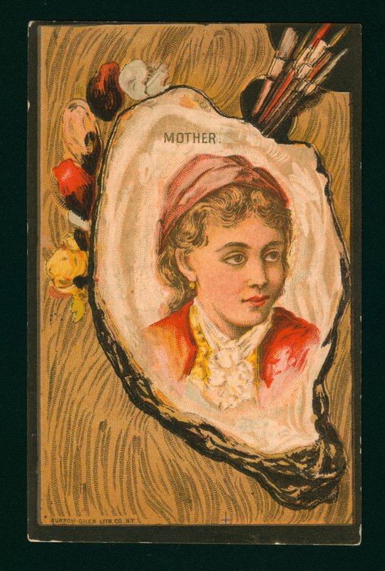 Portræt af en mor (chromolitho) af American School