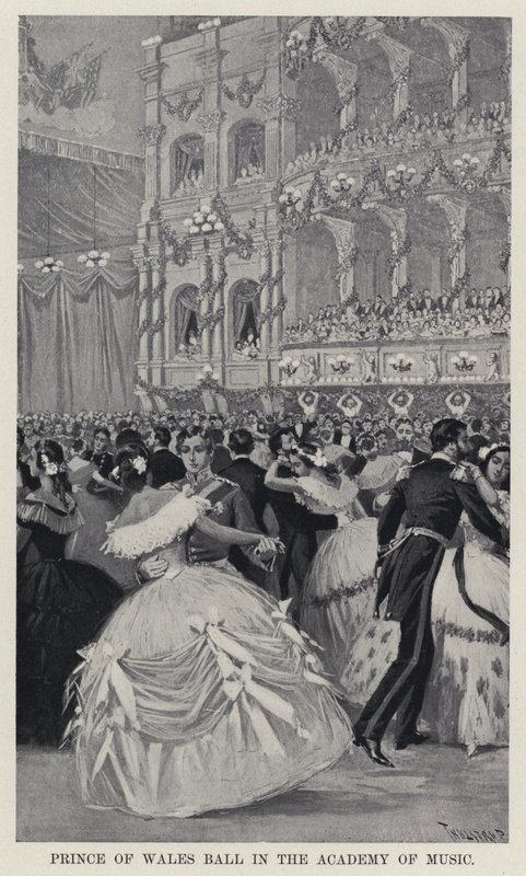 Prince of Wales Ball i Academy of Music (litho) af American School