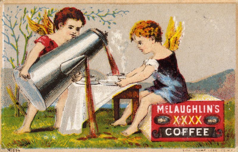 Putti skænker kaffe af American School