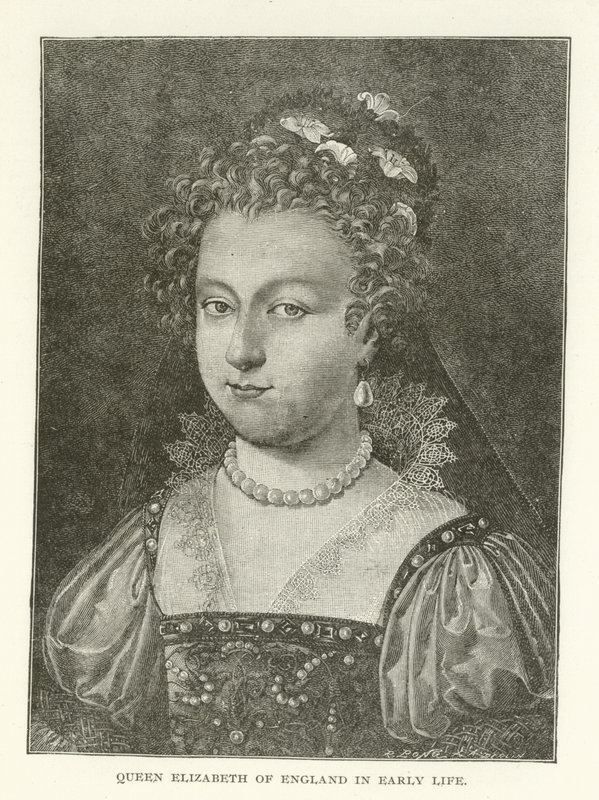 Dronning Elizabeth af England i det tidlige liv af American School