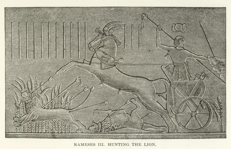 Ramses III jager Løven af American School