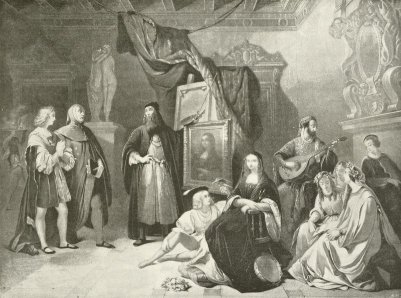 Raphael Introduced to Da Vinci (gravure) af American School