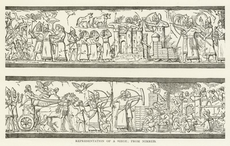 Repræsentation af en Belejring; fra Nimrud af American School