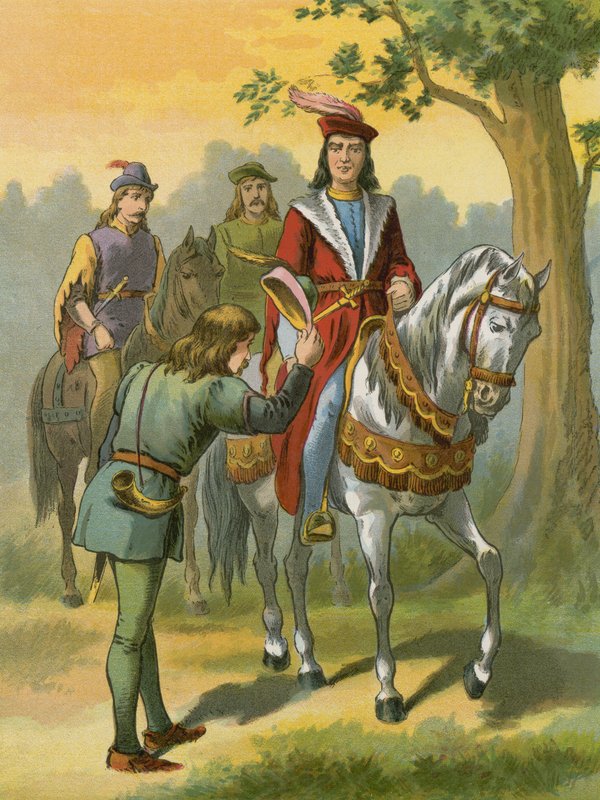 Robin Hood meets Sir Richard of the Lea  af American School