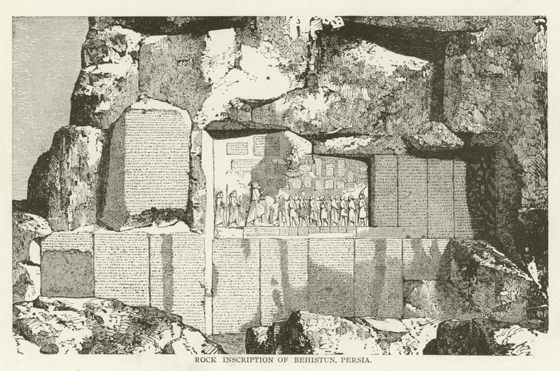 Rock Inscription of Behistun, Persien af American School