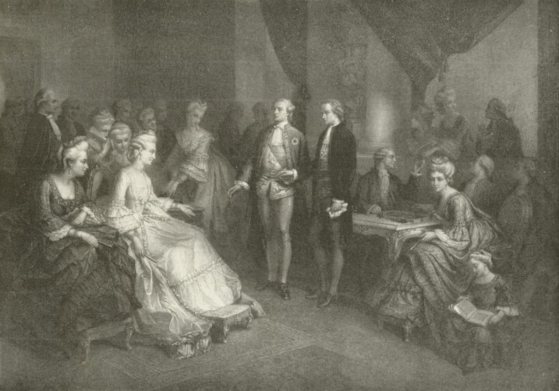 Schiller Presented to the Princess of Saxe Weimar (gravure) af American School