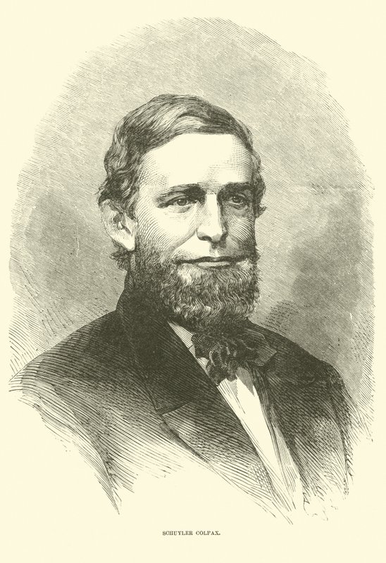 Schuyler Colfax, december 1865 af American School