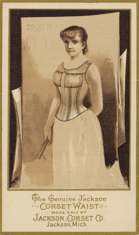 Sepia fotografi af dame iført korset af American School