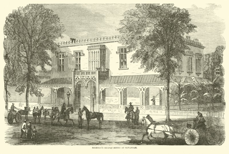 Shermans hovedkvarter i Savannah, december 1864 af American School
