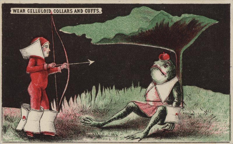 At skyde et æble af et tudsehoved som William Tell af American School