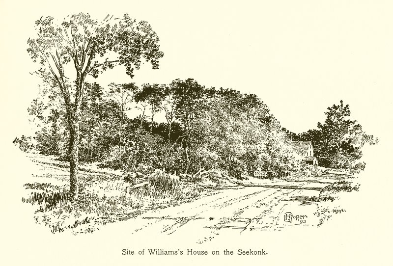 Stedet for Williamss House på Seekonk af American School