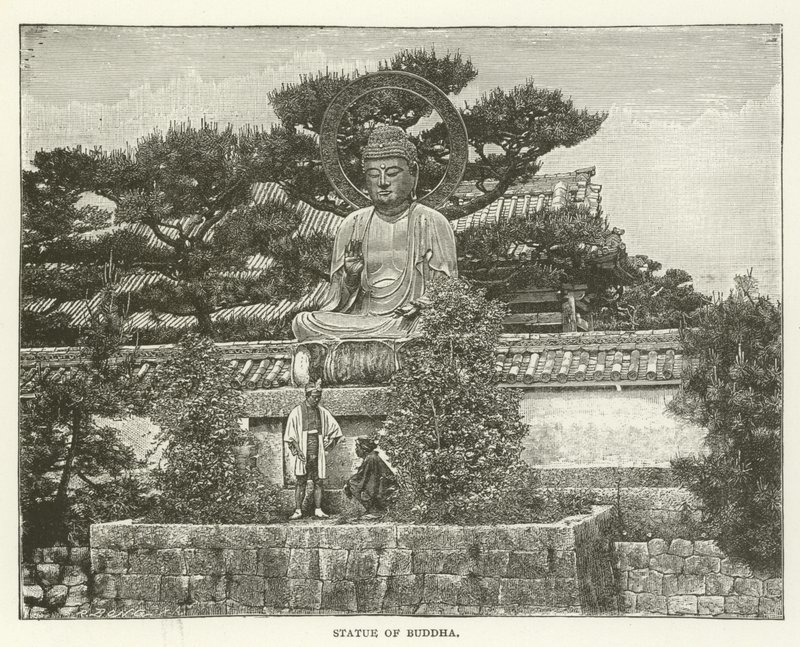 Statue af Buddha af American School
