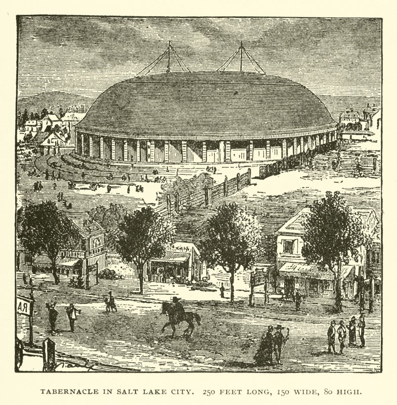 Tabernakel i Salt Lake City, 250 fod lang, 150 bred, 80 høj af American School