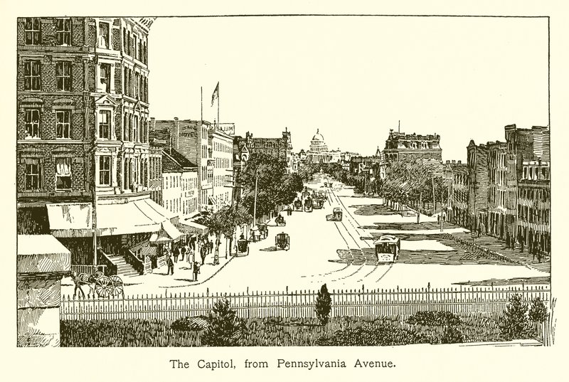 Capitol, fra Pennsylvania Avenue af American School