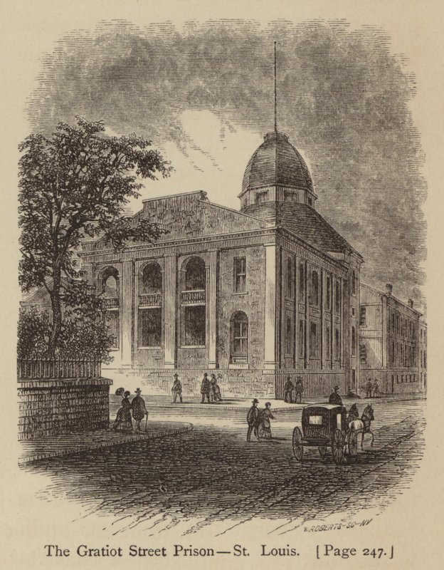 Gratiot Street Prison, St. Louis (gravering) af American School