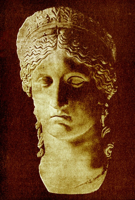 Juno Ludovisi, illustration fra History of Greece af Victor Duruy, udgivet 1890 (digitalt forbedret billede) af American School