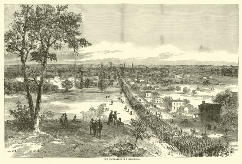 Besættelsen af Petersborg, april 1865 af American School