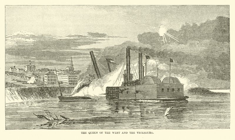 Dronningen af Vesten og Vicksburg, februar 1863 af American School